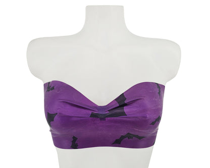 READY TO SHIP Size M Bat latex bandeau top