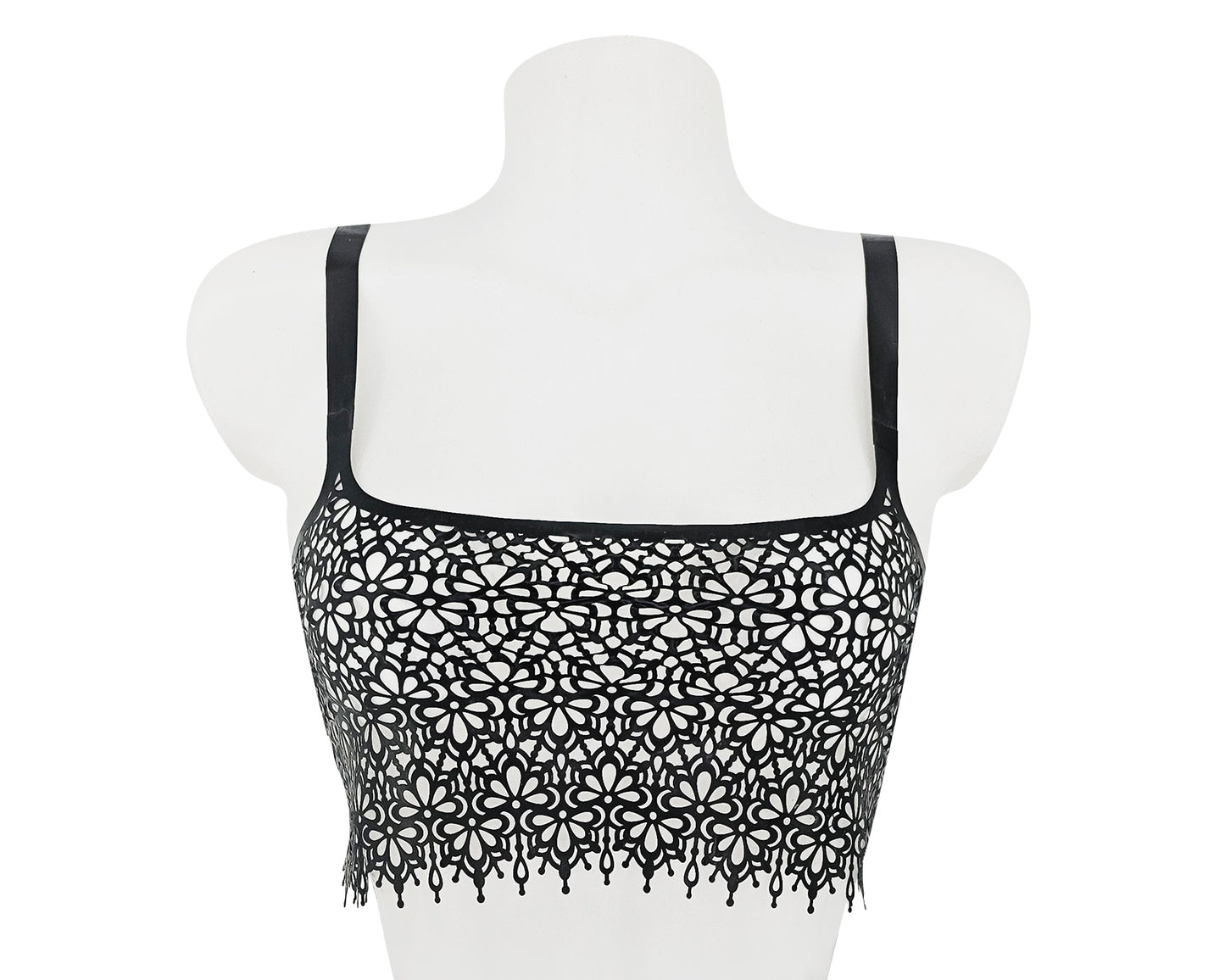 READY TO SHIP SIZE S Latex lace crop top