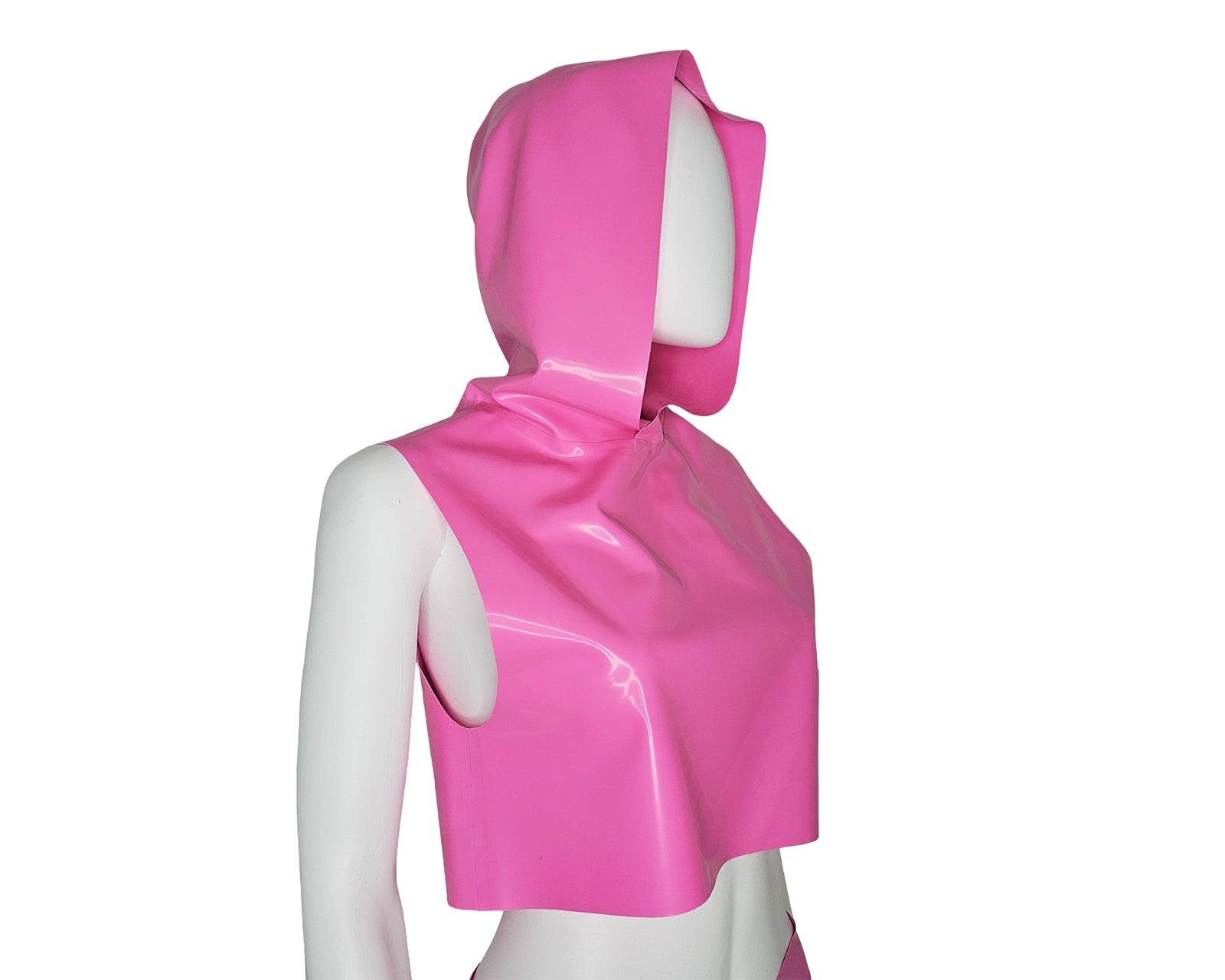 Latex hooded crop top - Lottielatex