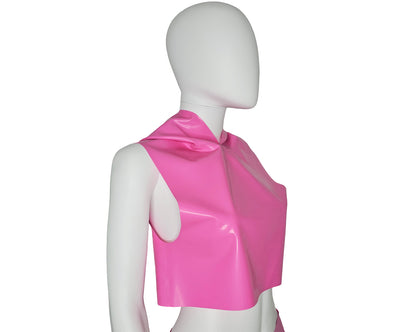 Latex hooded crop top - Lottielatex