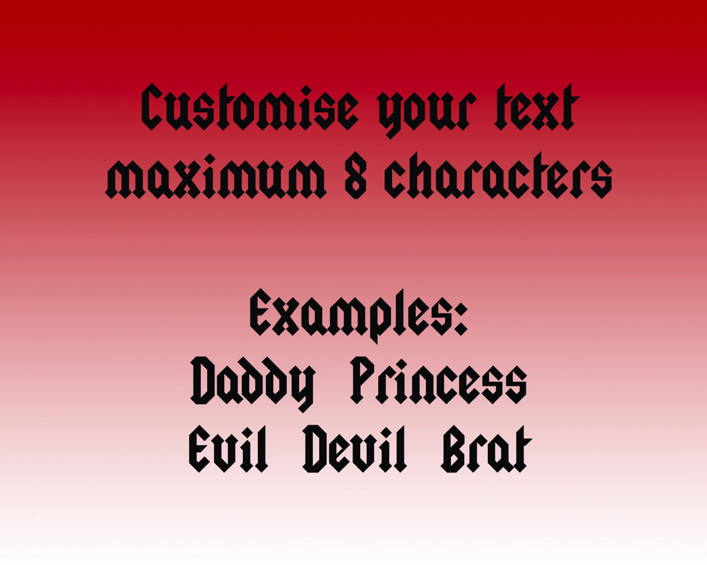 Custom lasercut latex text - Lottielatex