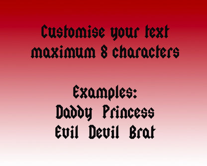 Custom lasercut latex text - Lottielatex