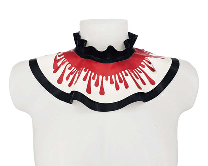 Tour de cou en dentelle et latex