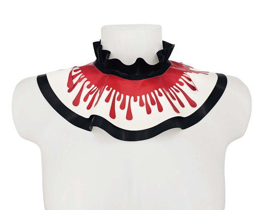 Tour de cou en dentelle et latex