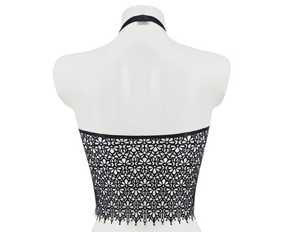 READY TO SHIP SIZE S Latex lace halter top