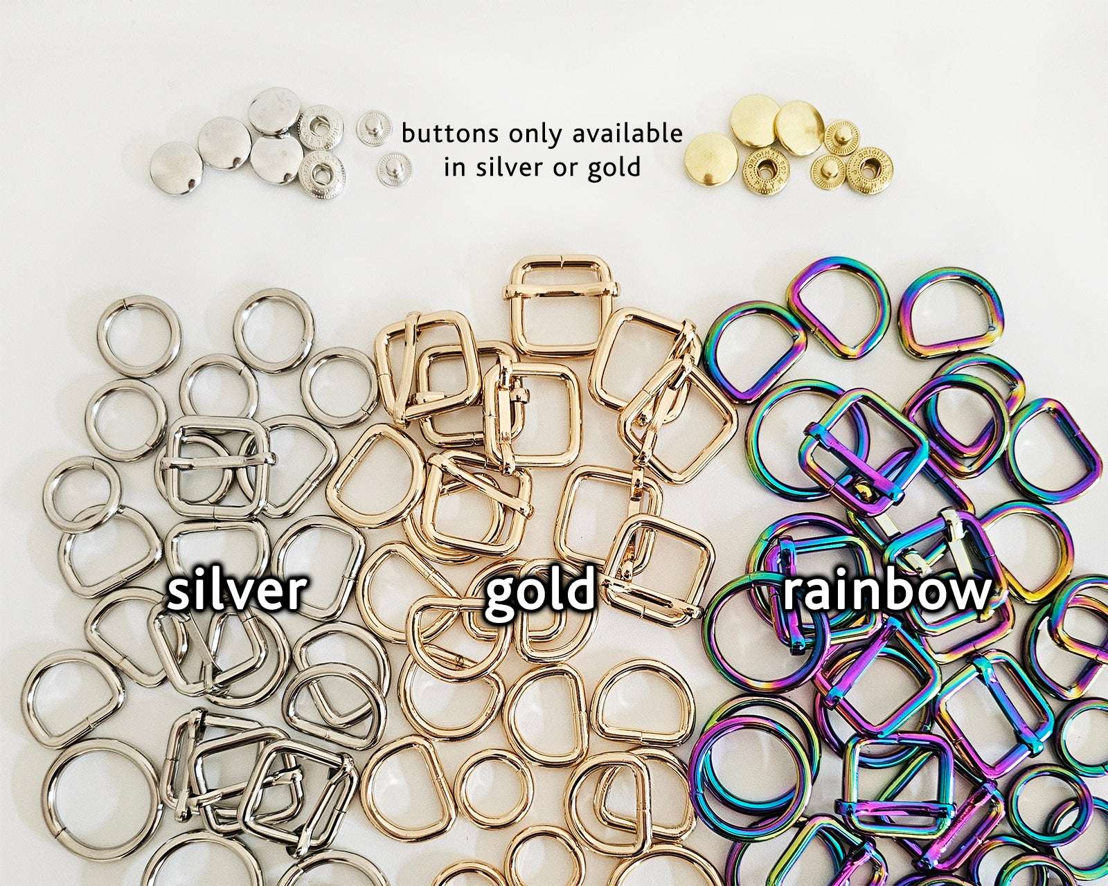 Heavy latex harness with rings (silver, gold or rainbow hardware)