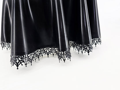 Latex lace trim add on for skater skirt/dress
