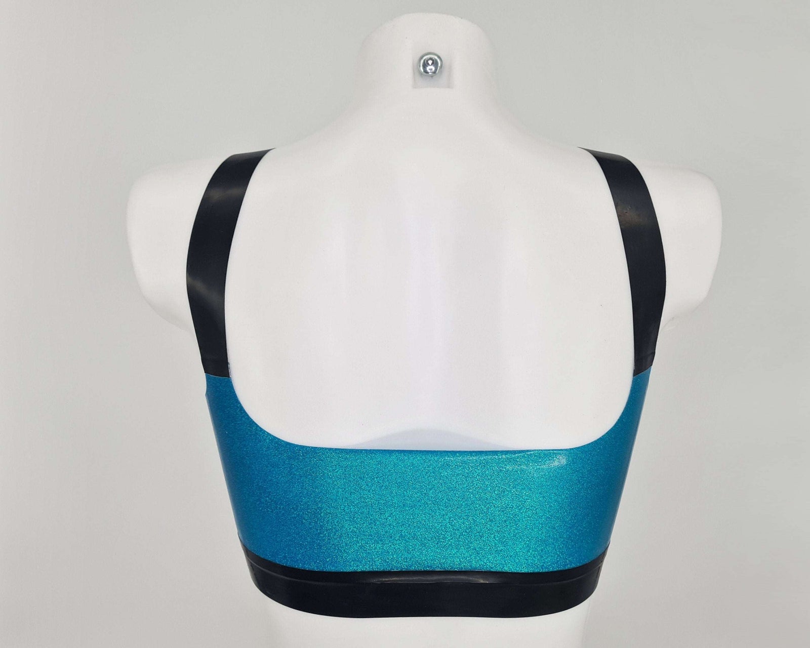 latex glitter crop top bralette lottie latex 