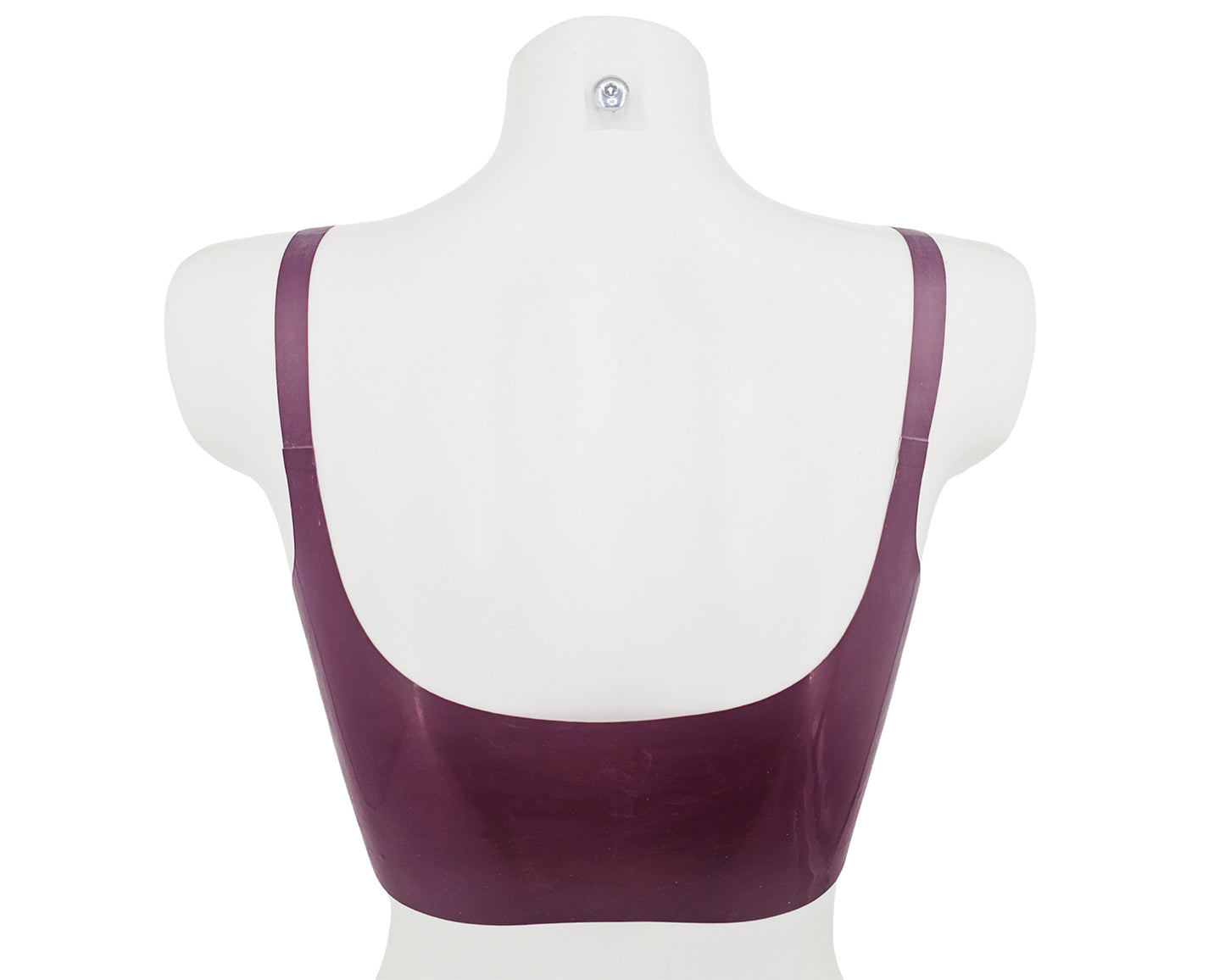 Latex panelled sweethart crop top - Lottielatex