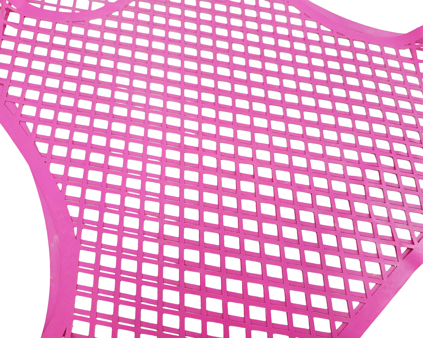 READY TO SHIP Size L Lasercut latex fishnet muscle crop top