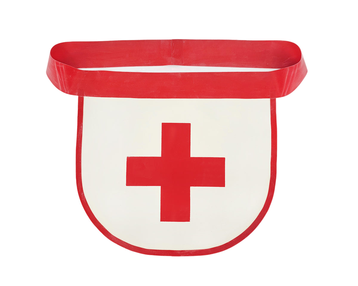 Latex nurse cross apron