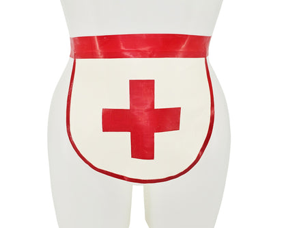 Latex nurse cross apron