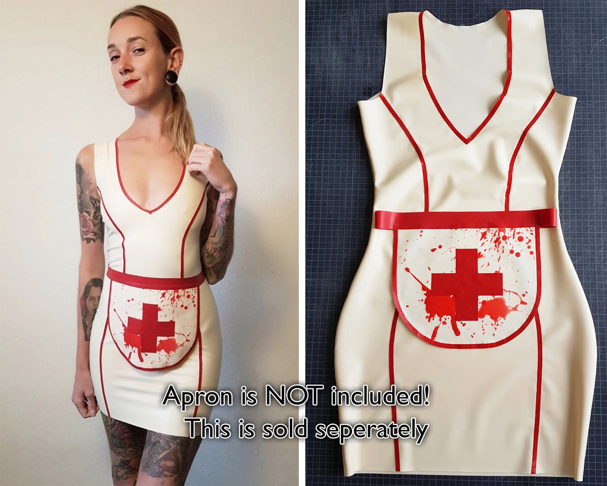 Mini-robe gilet en latex