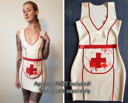 Mini-robe gilet en latex