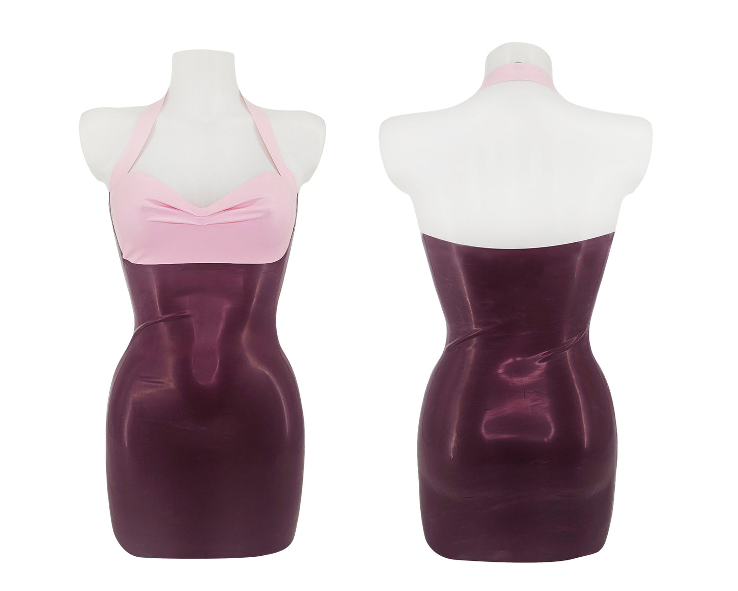 Mini-robe bandeau en latex