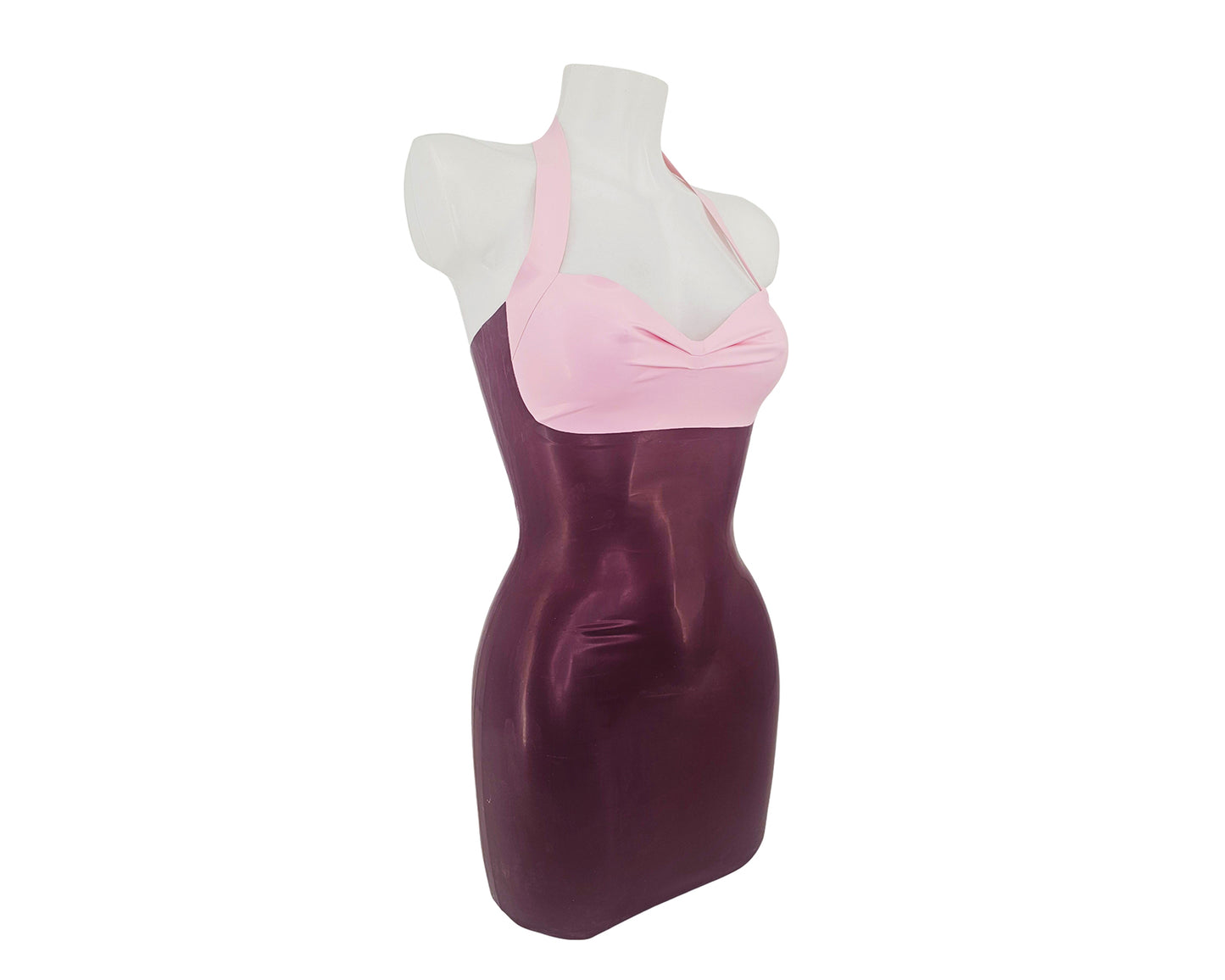 Mini-robe bandeau en latex