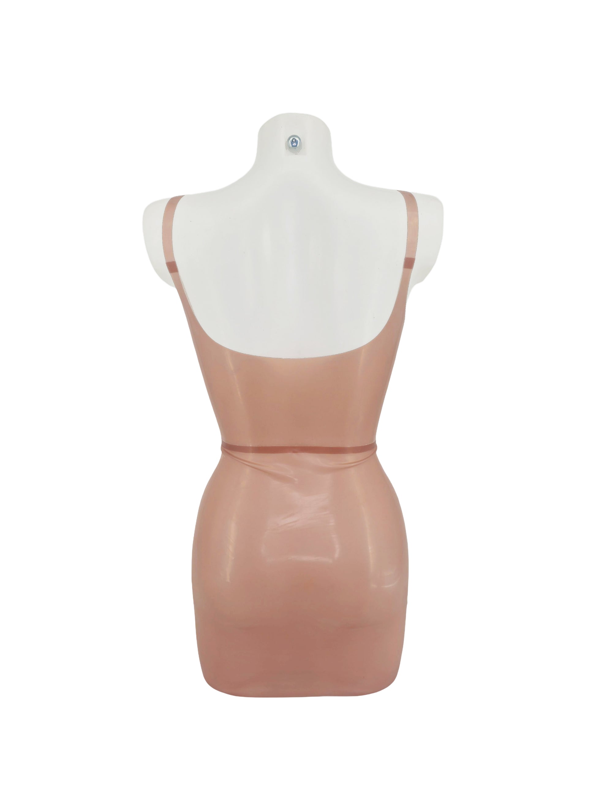 Latex panelled sweethart vest mini dress - Lottielatex