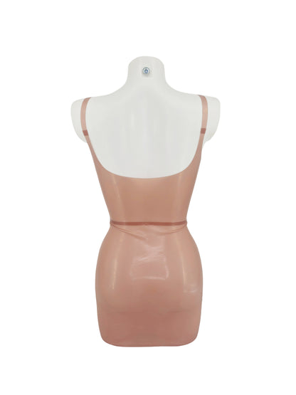 Latex panelled sweethart vest mini dress - Lottielatex