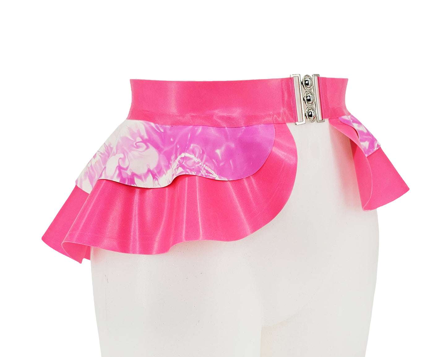 READY TO SHIP Size S Latex 2 layer peplum belt