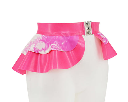 READY TO SHIP Size S Latex 2 layer peplum belt