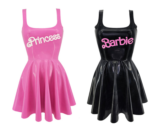 Latex Barbie / Princess skater dress