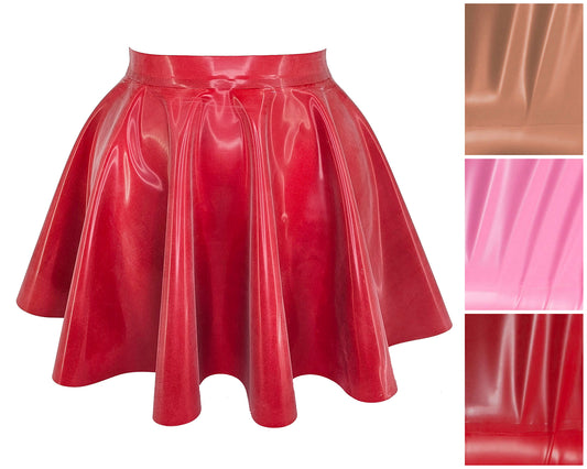 CLEARANCE Sizes XXS-3XL Latex full circle skater skirt