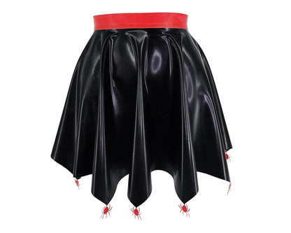 Jupe patineuse en latex à cercle complet
