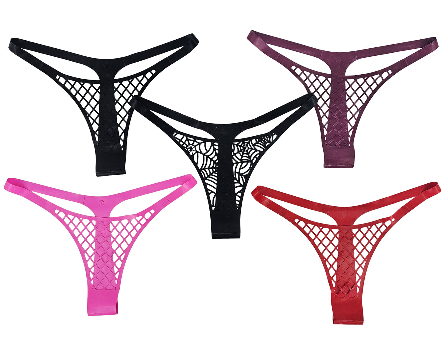 String résille en latex découpé au laser