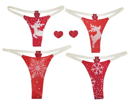 Coffret cadeau string et cache-tétons en latex à paillettes galaxie tailles XS-XL PRÊT À ÊTRE EXPÉDIÉ