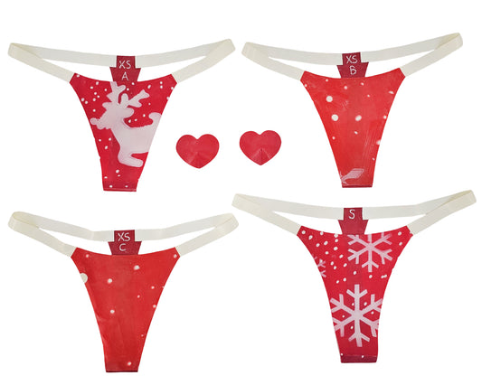 Coffret cadeau string et cache-tétons en latex à paillettes galaxie tailles XS-XL PRÊT À ÊTRE EXPÉDIÉ