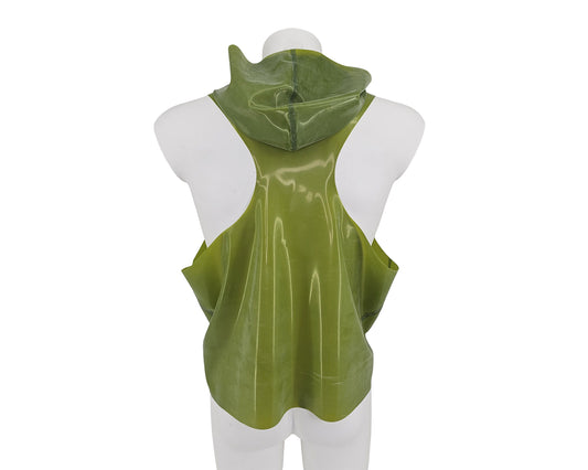 Men's hooded tank top with racer back - Lottielatex