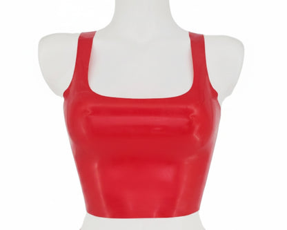 Latex long vest top