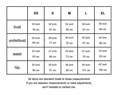  latex clothing size chart lottie latex Lottielatex