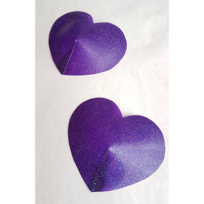 Latex pasties heart or round (glitter available)